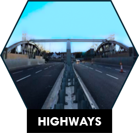 Highways: dual carriageway and bridge